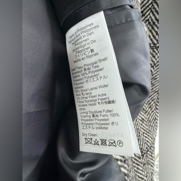 NWT J. Crew Thompson Herringbone Wool Blend Driving Jacket Mens Size 38 Medium - Picture 11 of 16